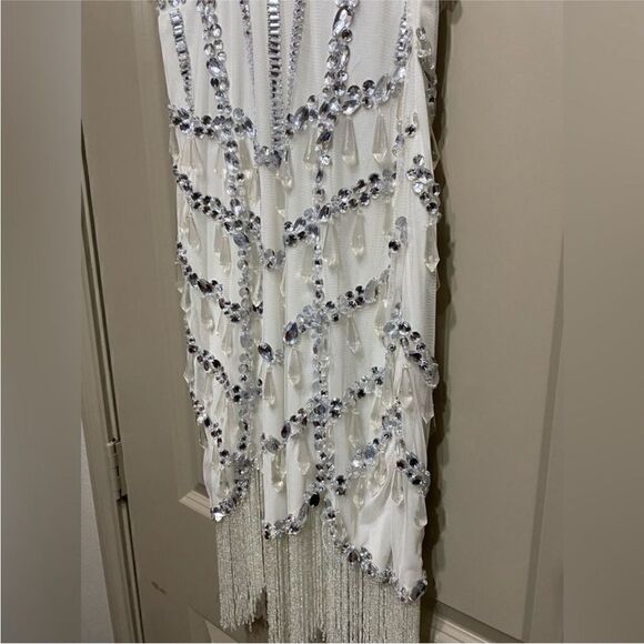 ASOS NWT Embellished Fringe Cocktail Dress In white
Size 4 - Picture 13 of 15